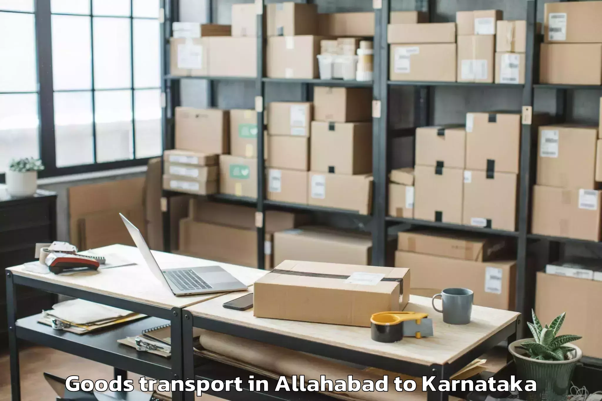 Book Allahabad to Central University Of Karnatak Goods Transport